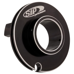 Puleggia acceleratore SIP 13978720 in alluminio CNC nero, diametro 50 mm e corsa corta, per Vespa PK, PX, T5 e LML compatibili.