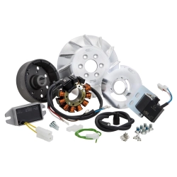 Accensione SIP Performance 51009RA0 Road 12 V AC con anticipo fisso, cono 19 mm, volano 1390 g e potenza 110 W per Vespa Smallframe.