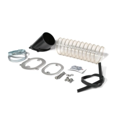 Kit MRP DUMBO MRP562 Ø60 mm per aspirazione dal telaio Vespa Largeframe, con adattatore, piastre, guarnizione, tubo spiralato e viti.
