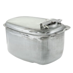 Serbatoio SIP L 8,55 litri in metallo oliato, senza miscelatore, per Vespa VNA/VNB, GT/GTR, TS, VBA/VBB, Sprint, PX/PE e T5.