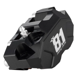 OTTOPUNTOUNO Hurricane brake caliper - 4 pistons, radial - CNC aluminium, black anodised