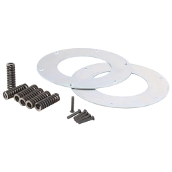 Kit parastrappi SERIE PRO by STOFFI'S 16020771: 6 molle rinforzate, Ø104,5/60 mm, per Vespa 125 e 150 Wideframe e Largeframe compatibili.