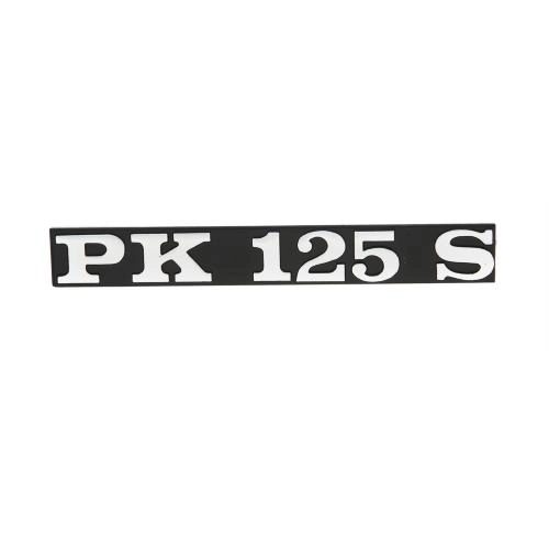 "PK125 S" left bonnet plate 132x17 mm for Vespa PK 125 S, Elestart, Automatic