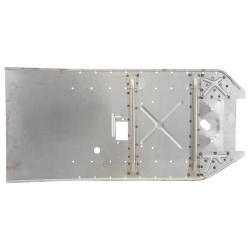 Footboard base (length 90.0 cm - width 42.0 cm) for Vespa 50 N - R complete with crossbars and reinforcements