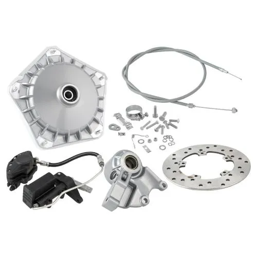 Kit freno anteriore GRIMECA Classic NT 30016000 argento per Vespa con asse 20 mm, completo di disco e pinza PX Millennium.