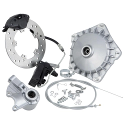 Kit GRIMECA Classic NT 30006000 argento per Vespa PX prima serie: asse 16 mm, disco 200 mm, pistone 30 mm e tamburo piatto Classic Look.