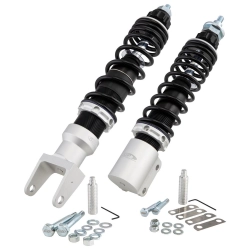 Kit SIP PERFORMANCE 2.0 76000PSM per Vespa P/PX e T5: 240/340 mm, molle 70/110 LB, precarico continuo e ritorno su 18 posizioni.