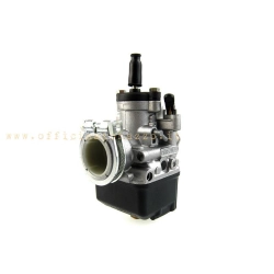 Dell'Orto PHBL 24 AS 02715 per motori 2T: venturi 24 mm, attacco rigido da 28,57 mm, presa aria M38x1,25 e starter a leva.