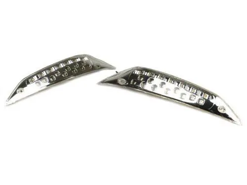 Coppia frecce anteriori BGM ORIGINAL LED 3331026 per Vespa/Piaggio Zip 2 e Zip SP dal 2006. Lente trasparente, GTIN 4251389145950.