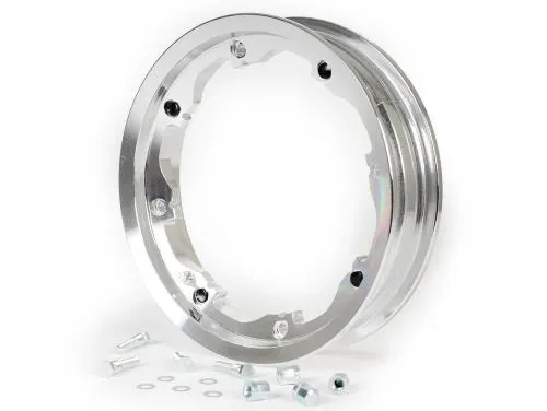 Cerchio BGM PRO BGM7985 tubeless 2.10-10 in alluminio lucidato per Lambretta LI serie 1-3, LiS, SX, TV serie 2-3 e DL/GP compatibili.