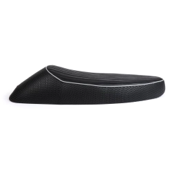 Sella BGM PRO Sport BGM2721N senza serratura, bordatura grigia e base ABS per Vespa PX fino al 1983, Sprint, GT, GTR, Super, TS e altre compatibili.