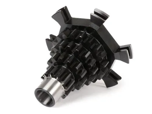 Albero secondario BGM PRO BGM6506 Z12/13/17/20, acciaio 21NiCrMo2 e superficie 62 HRC, con quarta corta per Vespa PX 200 e Rally 200.