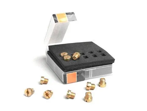 Kit getti del massimo BGM PRO 2599110 per carburatori Dell'Orto tipo 6413, con filettatura da 6 mm: 10 tarature da 100 a 122.