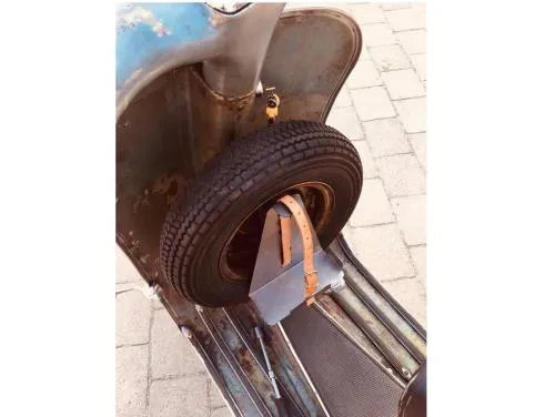 Staffa porta oggetti per Vespa per ruota di scorta da 8 pollici VL3T, VB1T, VNA, VNB, VBA, VBB