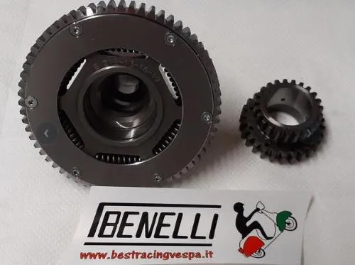 Primaria Benelli Z 24-63 (Ratio 2.63) denti dritti per Vespa con parastrappi a vite per Vespa 6 o 7 molle