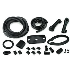 Rubber parts kit (BLACK) for Vespa low headlight, VN1, VN2, VL1, VL2, VL3