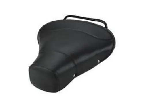 Sella monoposto anteriore nera con cuciture e borchie, MPN 01006210101FRBL, per Vespa VNA, VNB, VBA, VBB, GT, GTR, Sprint, Rally e PX.