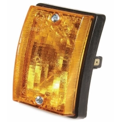 Freccia anteriore destra Grabor GR216783 con lente arancione per Vespa PK S, SS, Lusso e Automatica compatibili.