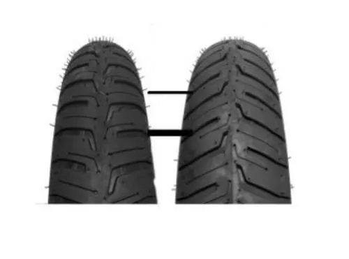Pneumatico Michelin City Extra 100/90-10 61P TL rinforzato, per montaggio anteriore o posteriore. MPN 659959, GTIN 3528706599590.