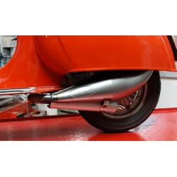 Marmitta Racing Stampata VMC EVO RACER 52 - S perVespa small frame 125 Et3, Primavera, 50 Special.