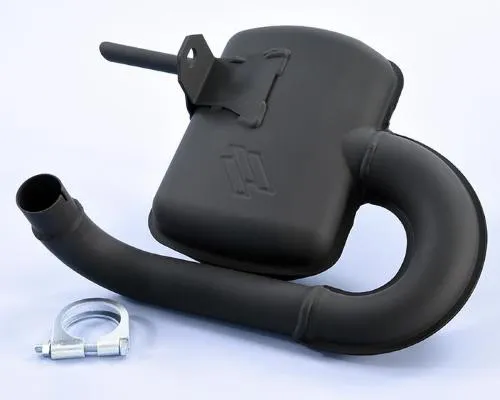 Marmitta Polini Original per Vespa 125 GT, GTR, TS e Super e 150 Sprint o Sprint Veloce, con collettore e paratie interne riprogettati.
