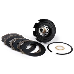 Set frizione BGM PRO Superstrong 2.0 Sport CR80 Ultralube per Vespa PX, tipo Cosa2/FL, con dischi Sport Alu CR80 e senza pignone.