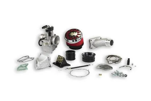 Kit alimentazione lamellare al cilindro Malossi completo di carburatore VHST BS Ø28 per cilindro 135cc per Vespa 50 - Primavera - ET3