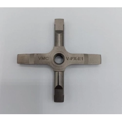 Crociera VMC 003682 bombata e rinforzata per cambi Vespa Largeframe compatibili, in acciaio cementato con durezza superficiale 56-60 HRC.