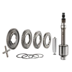 Albero cambio SIP 40435110 tipo PX Lusso completo di quattro ruote 57-42-38-35 denti, crociera, stelo selettore, rasamenti e seeger.