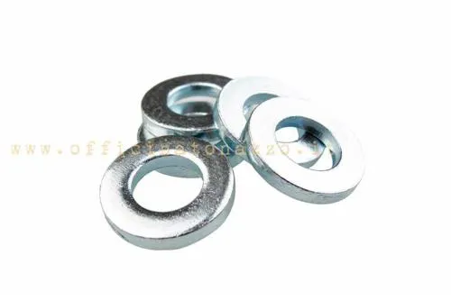 Rondella distanziale Predieri & Abbate 34×16,5×2 mm per tamburo Vespa PX e applicazioni anteriori Sprint, TS, GT, GTR e Rally compatibili.