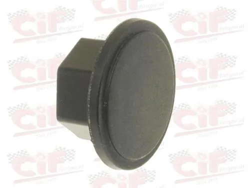 Black plastic wheel nut cover for Piaggio SI moped