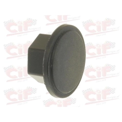 Black plastic wheel nut cover for Piaggio SI moped