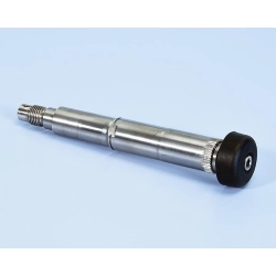 Perno ruota anteriore Polini 202.1423 in acciaio temprato per cuscinetto Ø20 mm, braccio 050.2660 e leveraggi Piaggio/Vespa compatibili.