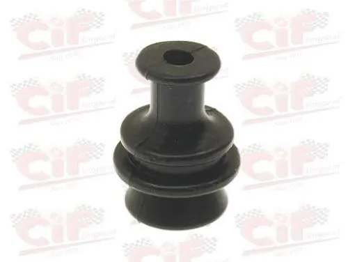 Gommino CIF per passaggio cavo accensione sul carter Piaggio Ciao e Si a puntine. Riferimento 131105; foro carter 12 mm e cavo 4,5 mm.