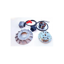 Accensione VMC ad anticipo variabile CNC cono 20 Peso 1,4 Kg, volano ricavato dal pieno 10 ALETTE per Vespa ET3 50 PK