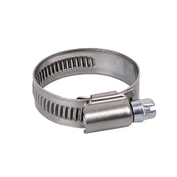 Fascetta in acciaio inox altezza 12 mm, utilizzo manicotto mm.21-40
