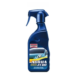 Arexons Acquazero 8362 da 400 ml lava, lucida e protegge senza acqua carrozzeria, gomme e plastiche. GTIN 8002565083629.