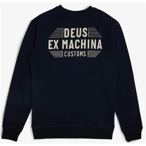 Sudadera DEUS azul. Hombre. Talla XL. 100 % algodón orgánico