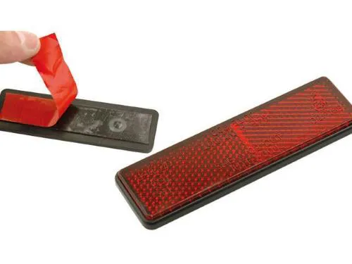 Deflector con lámina autoadhesiva, compatible 100 x 13 mm para Vespa, moto, quad, scooter, ciclomotor