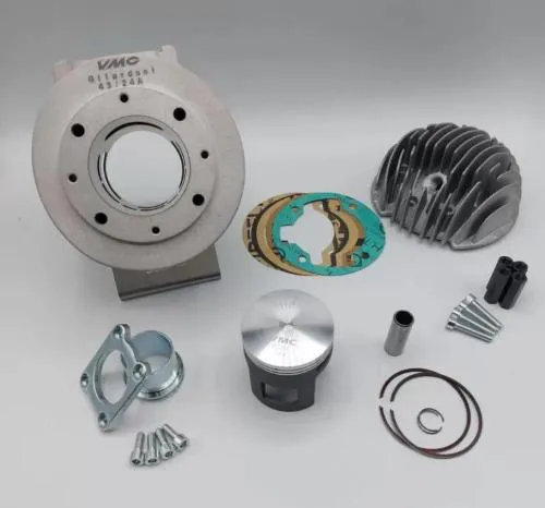 VMC 177/187cc cylinder, Stelvio 2.0 model, 57/60mm stroke and 63mm diameter, two-ring, side spark plug for PX 125/150