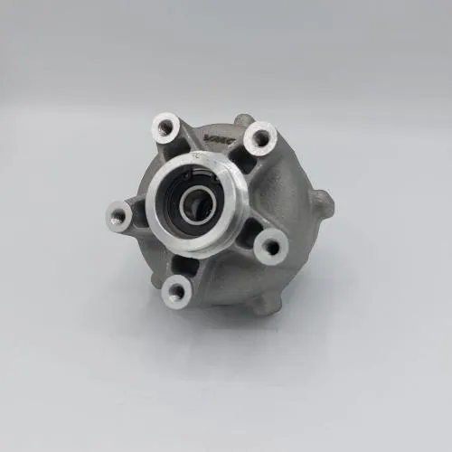Mozzo VMC 004148 porta disco e tamburo per forcelle Piaggio Zip, Vespa ET2 ed ET4, completo di cuscinetti e paraolio per conversioni ruota compatibili.