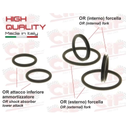 Kit o-ring per revisione mozzo forcella per Vespa 50 - 90 - Primavera - ET3 - PK