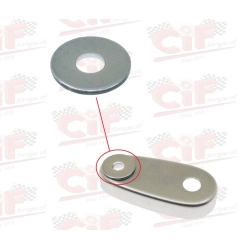 Rondella piana 8x24x2 mm per scatoletta sospensione e attacco ammortizzatore anteriore Vespa 50, 90, Primavera, ET3 e PK compatibili.