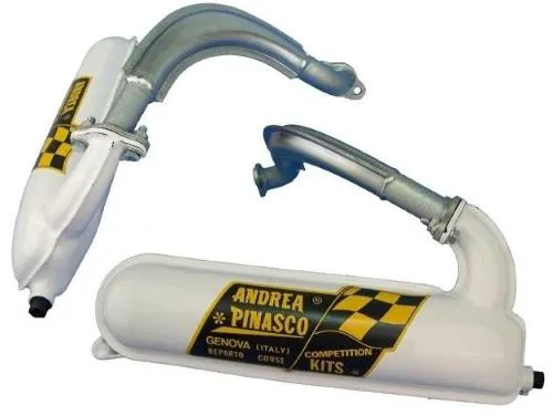 Muffler Pinasco White '79 resonator for Vespa 50