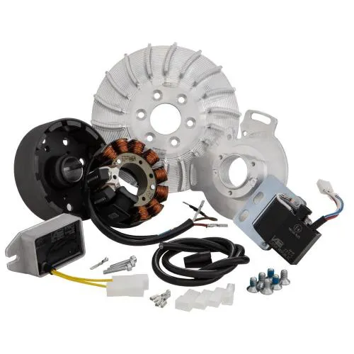 Accensione SIP PERFORMANCE by VAPE, Sport, per Lambretta DL/GP, volano ca.: 1650g, alluminio CNC, cono grande 25mm, 9 bobine, 12 magneti, 12V, AC, 110 watt, fasatura variabile, grado AA - per una riparazione di prima classe per i motori regolati