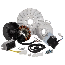 Accensione SIP PERFORMANCE by VAPE, Sport, per Lambretta DL/GP, volano ca.: 1650g, alluminio CNC, cono grande 25mm, 9 bobine, 12 magneti, 12V, AC, 110 watt, fasatura variabile, grado AA - per una riparazione di prima classe per i motori regolati