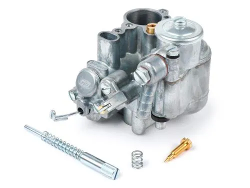 Carburatore BGM PRO Faster Flow BGM8571 SI 24/24E senza miscelatore: passaggi benzina ottimizzati e spillo a molla per Vespa PX 200.