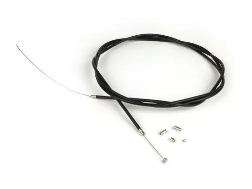 Cavo universale -Ø=1,2mm x 2500mm, nipplo Ø=5,5mm x 7mm- usato come cavo gas - trecciato PTFE