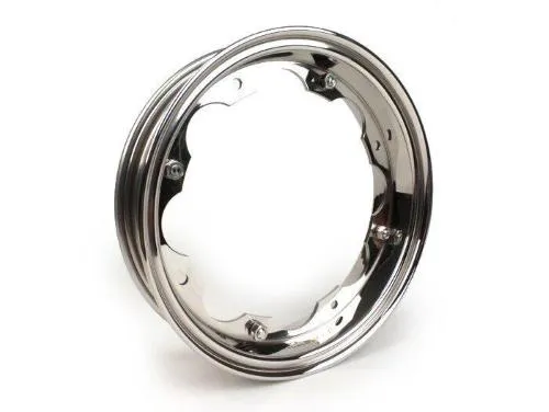 Cerchio ruota -BGM PRO- Lambretta LI (serie 1-3), LI S, SX, TV (serie 2-3) - acciaio inox, lucidato