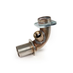 Collettore inox BGM Pro BGM0052 con attacco lambda per Vespa GT, GTS e GTV 250-300 compatibili, per scarico originale o slip-on.